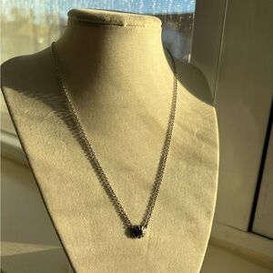 Coach Open Circle Stone Necklace